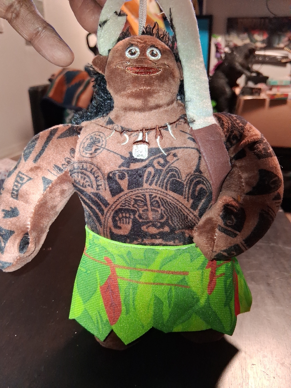 Disney Moana Maui Plush Toy Doll Car Decoration Accessory